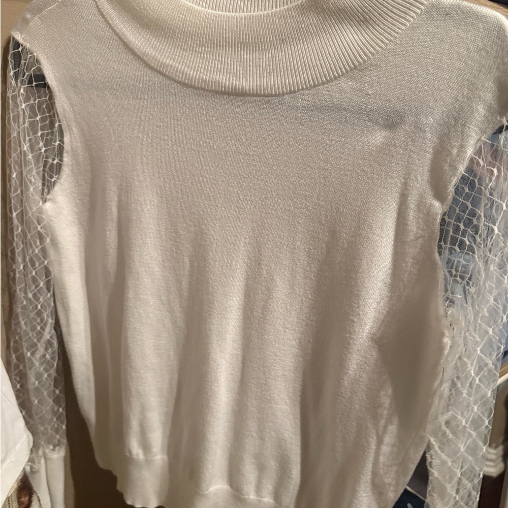 Madison + Hudson White Knit Sweater